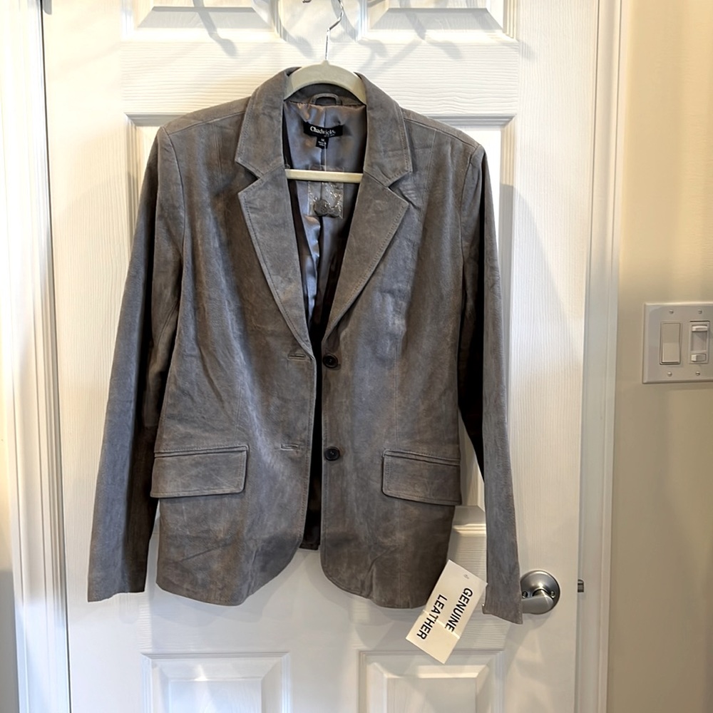 Suede blazer